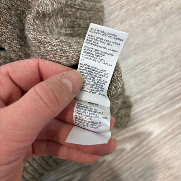 Black Brown Men's Wool Extra Soft Quarter-Zip Sweater sz XXL - Picture 6 of 8